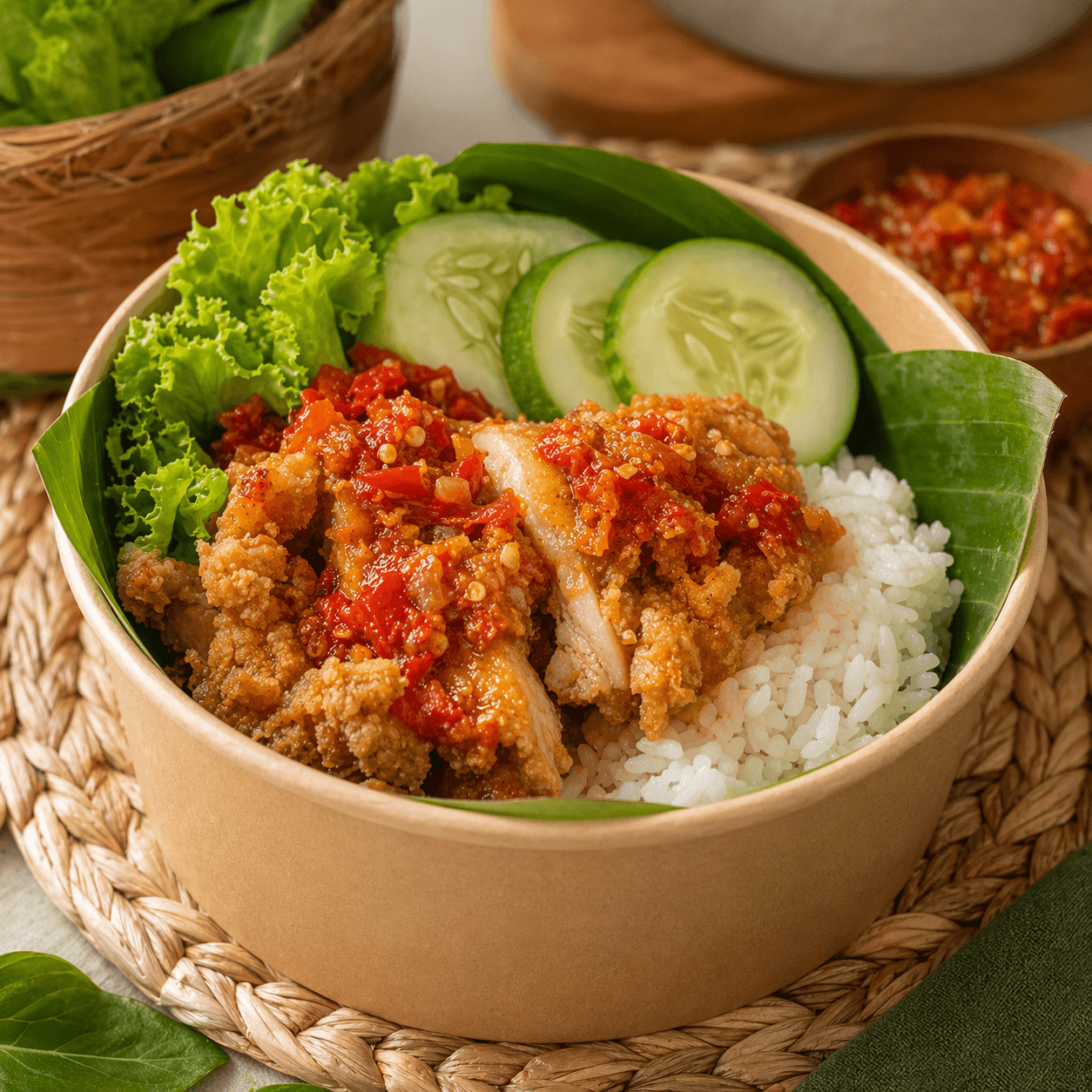 Paket Nasi Ayam Geprek