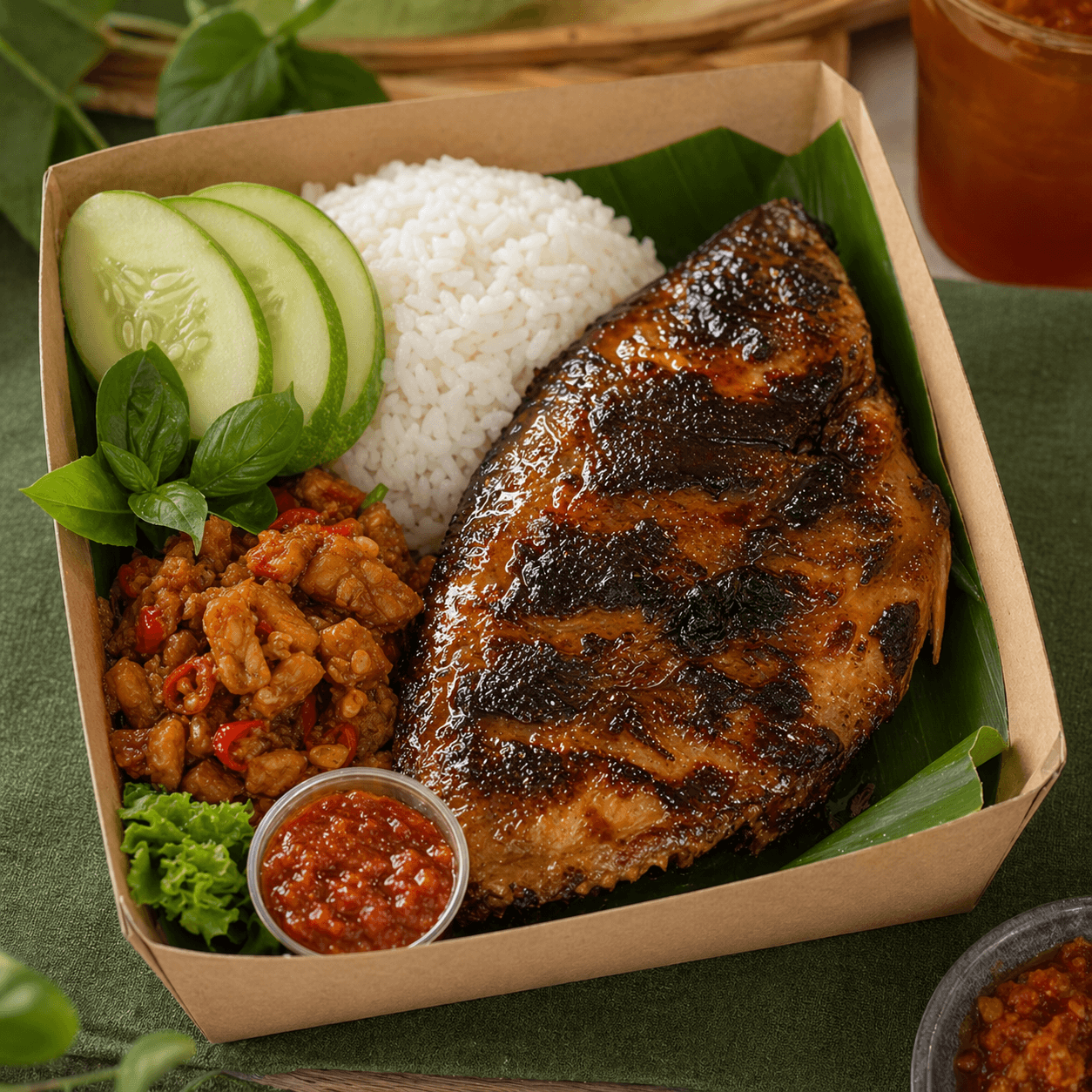 Paket Nasi Ikan Bakar